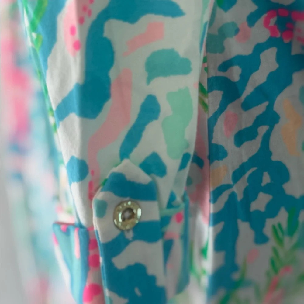 NWT Lilly Pulitzer Sz S Bailee Dress Multi Coral Bay Print - Picture 5 of 13